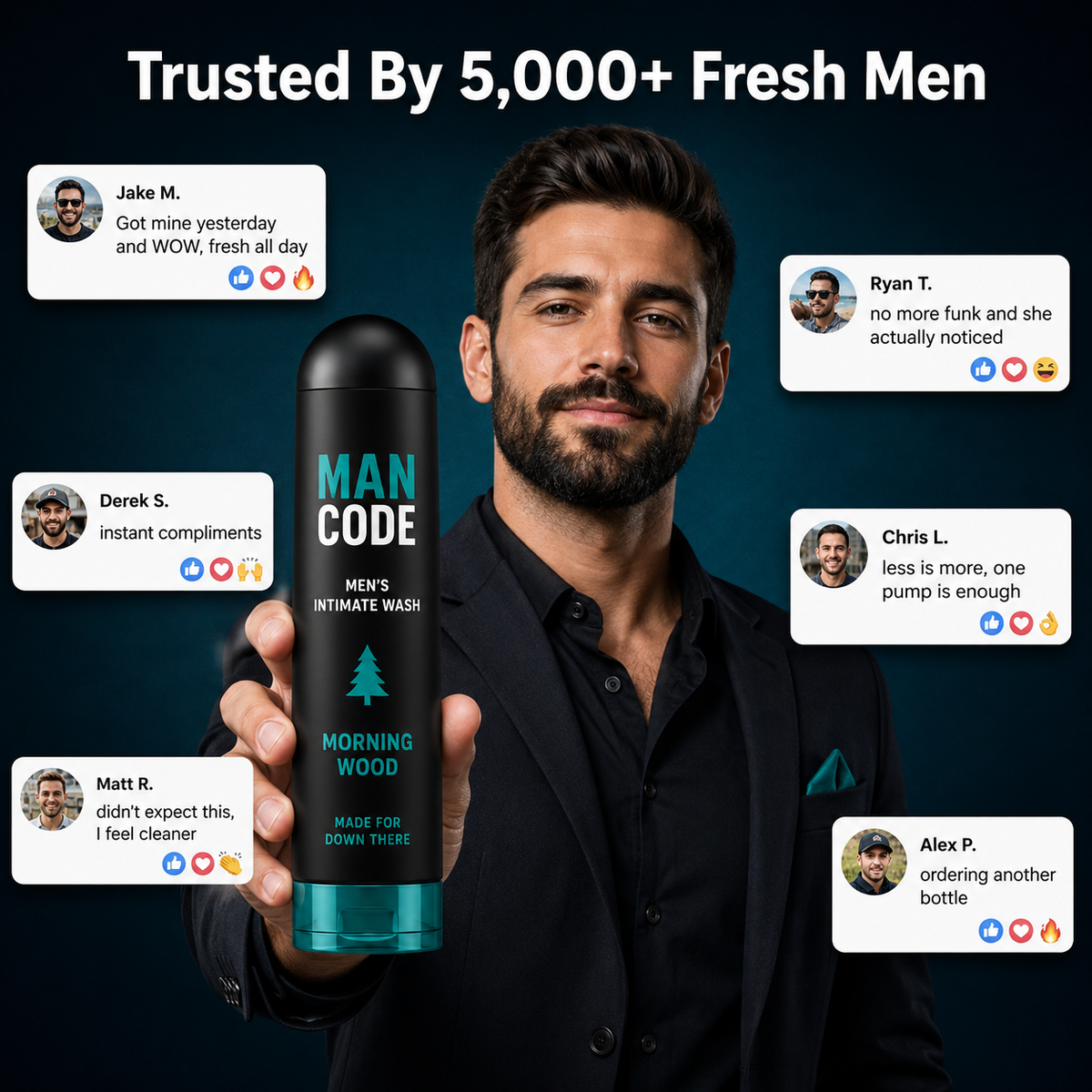 Mann Code Man Code - stay fresh, clean, and confident down there